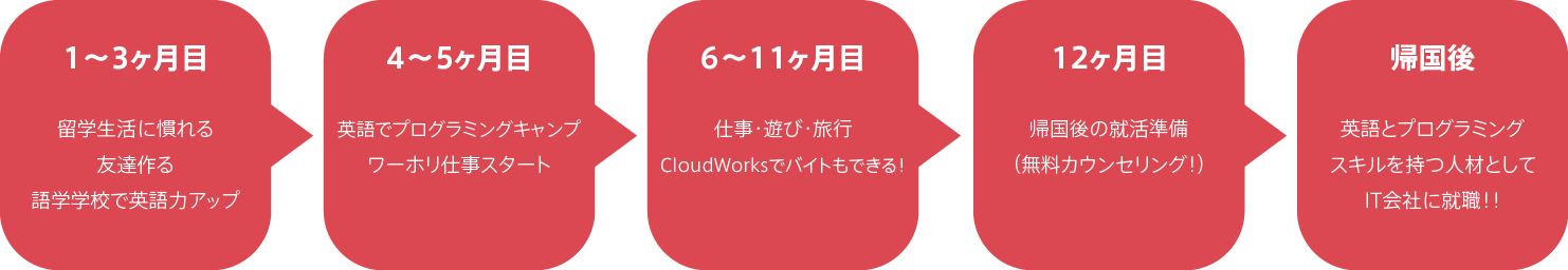 プログラミング留学 英語とプログラミングスキルで帰国後it企業へ就職